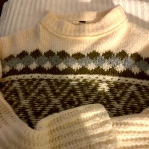 Free people cropped ski sweater